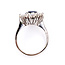 Ring Cocktail 0.90ctw Round & Baguette Diamonds 1.81ct Blue Sapphire 18kw 19mm Sz7 5.3g 226070025