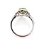 Ring Enamel Halo 0.44ctw Round Diamonds GIA: 2233644962 1.76ct Yellowish Green Pariba Tourmaline 14kw 16mm Sz6.75 3.5g 226070026