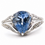 Ring Split Band Pave 0.54ctw Round Diamonds GIA: 5231722871 2.51ct Pastel Blue Sapphire 900pt 10mm Sz6.5 6.9g 226070032