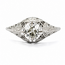 Ring Art Deco Filigree .80ct Mine Cut Diamond Platinum sz7.25 224060755