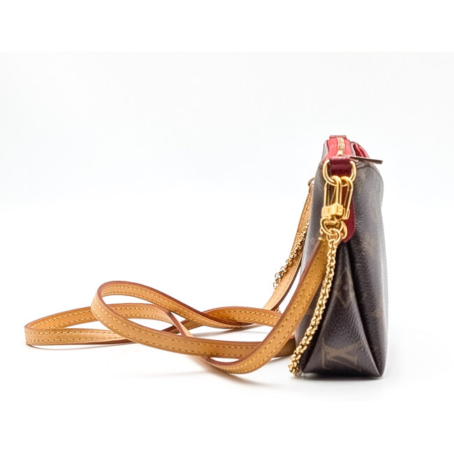 Handbag Louis Vuitton Pallas Clutch Monogram Cerise 126075019