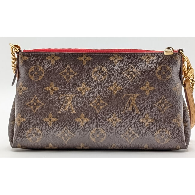 Handbag Louis Vuitton Pallas Clutch Monogram Cerise 126075019