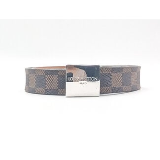 Belt Louis Vuitton Ceinture Carree Damier Silver 36" 126075034