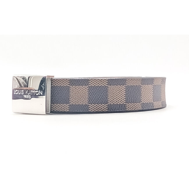 Belt Louis Vuitton Ceinture Carree Damier Silver 36" 126075034