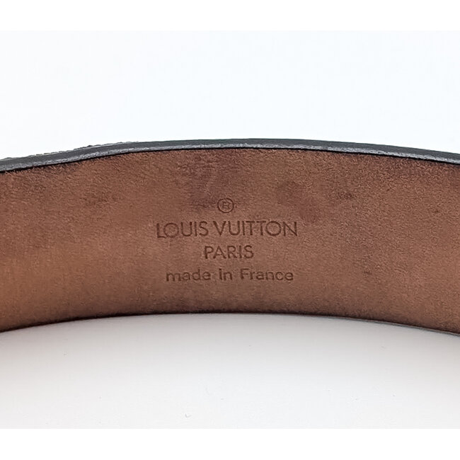 Belt Louis Vuitton Ceinture Carree Damier Silver 36" 126075034