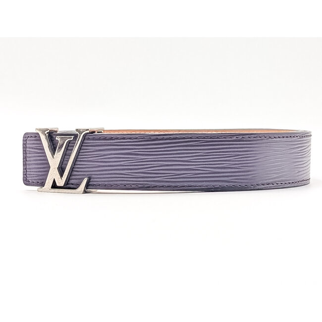 Belt Louis Vuitton Ceinture Initials Purple Epi Leather 32" 126075035