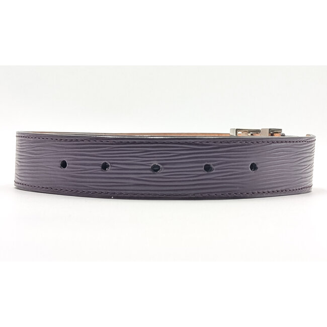 Belt Louis Vuitton Ceinture Initials Purple Epi Leather 32" 126075035