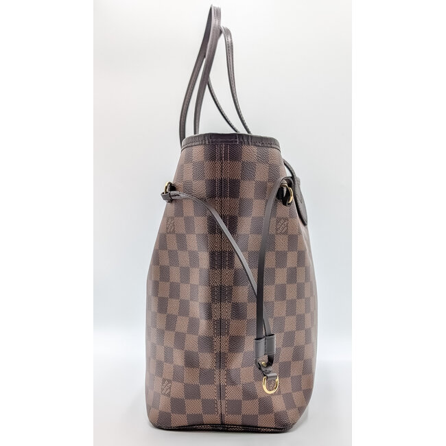 Handbag Louis Vuitton Neverfull MM Damier Ebene 126075040