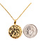 Necklace Pendent Locket 14ky 18mm 18" 5.44g 126072006