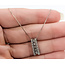 Pendant Double Bar .38ctw Princess & Round Diamonds 14kw 16x6mm 18.5" 2.41g 126070139