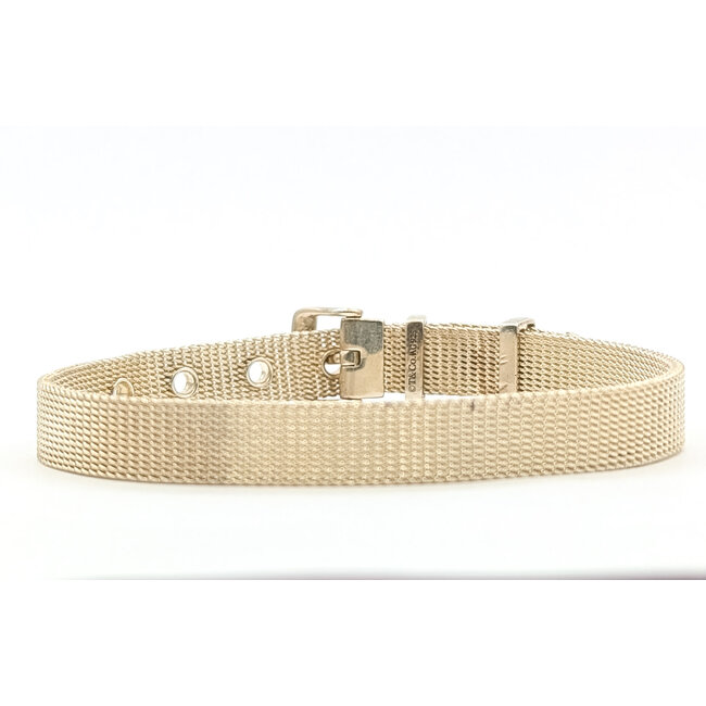 Bracelet Tiffany & Co. Somerset Mesh Buckle Sterling 8mm 7.25-5.5" 14.47g 126070141