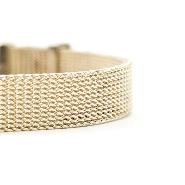 Bracelet Tiffany & Co. Somerset Mesh Buckle Sterling 8mm 7.25-5.5" 14.47g 126070141