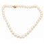 Necklace Strand Hook & Ball Clasp 10mm White Pearl 14ky 10mm 19" 63.09g 126070143