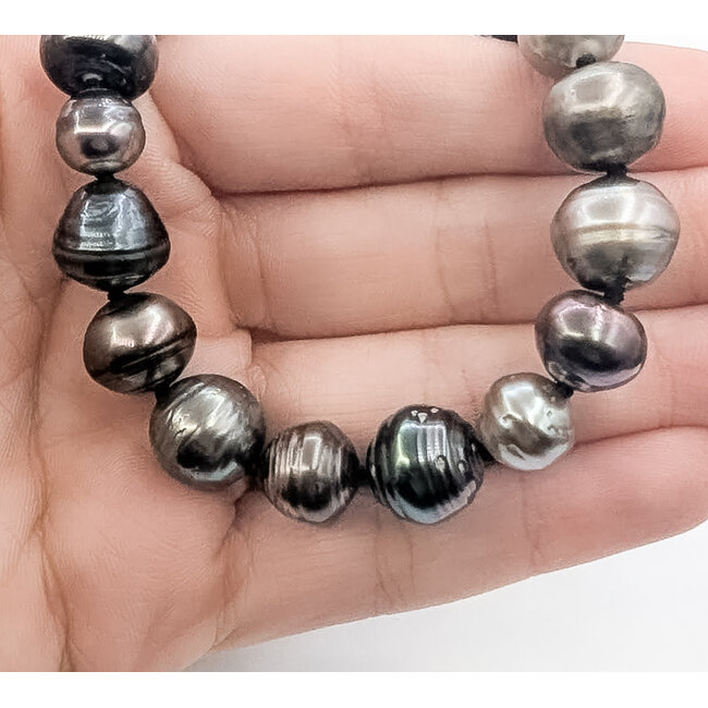 Necklace Endless Strand 9-12mm Peacock Tahitian Pearl 9-12mm 30" 120g 126070144