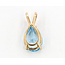 Pendant Solitare Teardrop 2.35ct SKy Blue Topaz 14ky 14x7mm 1.05g 126070147