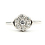Ring Floral Cluster 0.24ctw Round Diamonds 14kw 9mm Sz6.75 2.51g 126070148