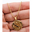 Necklace Pendent Locket 14ky 18mm 18" 5.44g 126072006