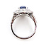 Ring Pave Cocktail 1.44ctw Round Diamonds GIA: 2231597243 2.87ct Blue Sapphire Platinum Sz7 8.7g 226070054