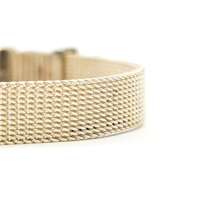Bracelet Tiffany & Co. Somerset Mesh Buckle Sterling 8mm 7.25-5.5" 14.47g 126070141