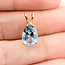 Pendant Solitare Teardrop 2.35ct SKy Blue Topaz 14ky 14x7mm 1.05g 126070147
