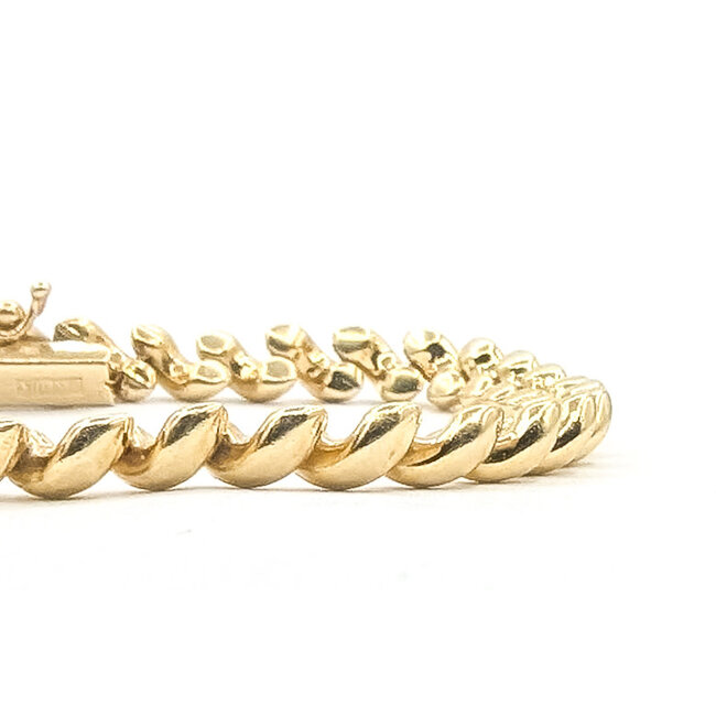 Bracelet San Marco Link 14ky 5.5mm 7" 11.12g 126072003