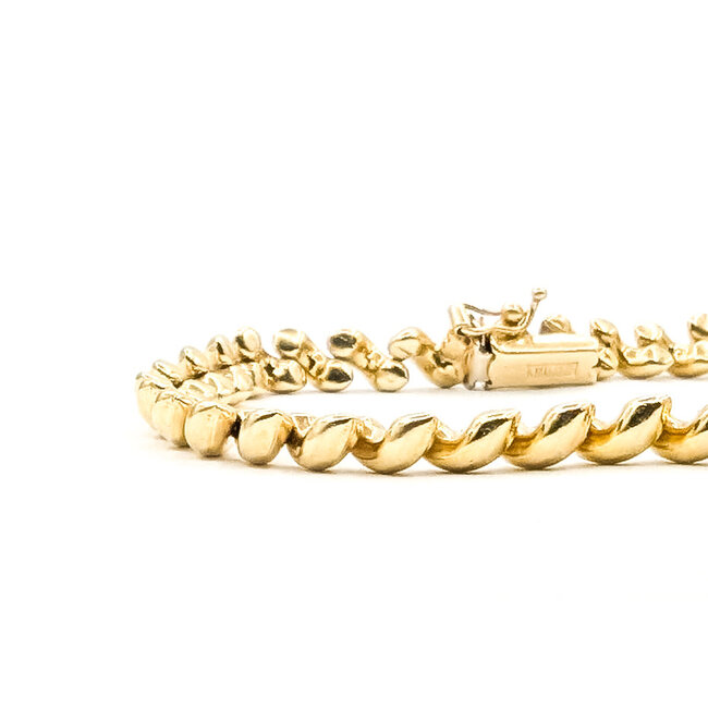 Bracelet San Marco Link 14ky 5.5mm 7" 11.12g 126072003
