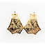 Earrings Florentine Victorian Revival French Hook 14ky 1.2x1" 2.12g 126072004