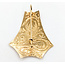 Earrings Florentine Victorian Revival French Hook 14ky 1.2x1" 2.12g 126072004