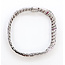 Bracelet Art Deco Inspired Geometric 7.29ctw Round Diamonds 8.51ct Red Ruby Pt900 10mm 7" 35.5g 226070033