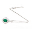 Necklace Halo Floral 2.43ctw Round Diamonds GIA: 5231644838 6.58ct Green Emerald Platinum 43x26mm 18" 14g 226070036