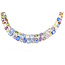 Necklace Multi Color Graduated 2.27ctw Round Diamonds GIA: 1236891629 119.99ctw Multi Color Sapphire Pt900 19mm 17.5" 67.8g 226070037