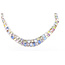 Necklace Multi Color Graduated 2.27ctw Round Diamonds GIA: 1236891629 119.99ctw Multi Color Sapphire Pt900 19mm 17.5" 67.8g 226070037