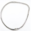 Necklace Art Deco Geometric 9.74ctw Round Diamonds 18.88ct Blue Sapphire Pt900 10mm 18" 65.9g 226070039