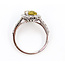 Ring Halo 0.85ctw Round Diamonds GIA: 2235324407 2.62ct Greenish Yellow No Heat Sapphire Platinum Sz7 5.6g 226070043