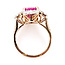 Ring Cocktail Split Band 1.04ctw Round Diamonds GIA: 1232512269 4.67ct Purplish Red Ruby Pt900 20mm Sz6.75 7.5g 226070046