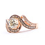 Ring Cocktail Bypass 1.01ct Round Diamonds 0.11ctw Near Colorless Diamonds 14kr 11mm Sz6.75 4.6g 226070048