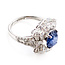 Ring Pave Cocktail 1.44ctw Round Diamonds GIA: 2231597243 2.87ct Blue Sapphire Platinum Sz7 8.7g 226070054
