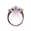 Ring Floral Split Band 0.45ctw Round Diamonds GIA: 2235890927 9.15ct Multi Color Sapphire Pt900 22mm Sz7.5 9.4g 226070058