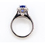 Ring Halo Split Band 1.00ctw Round Diamonds GIA: 6237901849 3.23ct Violet to Purple (color change) Sapphire Pt900 12mm Sz6 11.8g 226070060