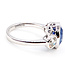 Ring Classic 3-Stone 1.00ctw Round Diamonds GIA: 6233876326 4.92ct Blue Sapphire Pt900 12mm Sz6.75 7.2g 226070061