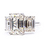 Ring 3-Stone  13.75ctw Emerald Cut Lab Grown Diamonds IGI   Lab Grown Diamond    14k 13mm Sz6.75 6.8g 226070067