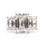 Ring 3-Stone  13.75ctw Emerald Cut Lab Grown Diamonds IGI   Lab Grown Diamond    14k 13mm Sz6.75 6.8g 226070067