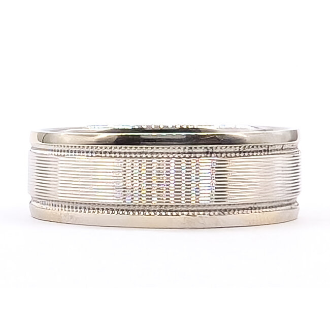 Ring Engagement Band 14kw 7mm Sz9 7.03g 126072005