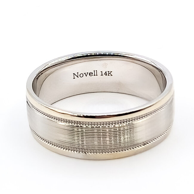 Ring Engagement Band 14kw 7mm Sz9 7.03g 126072005
