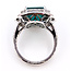 Ring Double Halo Split Band 1.34ctw Round Diamonds GIA: 2235644906 6.04ct Green Emerald Pt900 18mm Sz6.75 9.2g 226070051