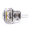 Ring Engagement 3-Stone 5.34ct Emerald Cut Lab Grown Diamonds 2.74ctw Near Colorless Lab Grown Diamond 14k 13mm Sz6.75 5.4g 226070065