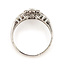 Ring Halo Geometric 1ctw Baguette & Round Diamonds Pt900 10mm Sz6 4.17g 126070149