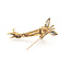 Brooch Whimsical Girafffe  0.15ctw Round Diamonds  .08ct Blue Sapphire    18ky  2.4x.8" 12.89g 226070130