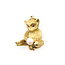 Pendant Whimsical Bear      6mm White Pearl .03ctw Red Ruby 18ky  1.25x1" 16.22g 226070141