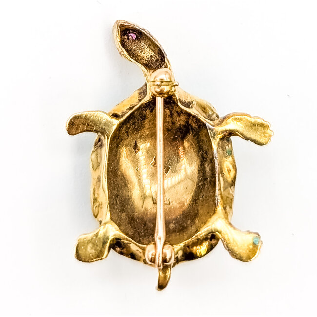Brooch Animal Turtle           14ky 32x24mm  8.31g 226070132